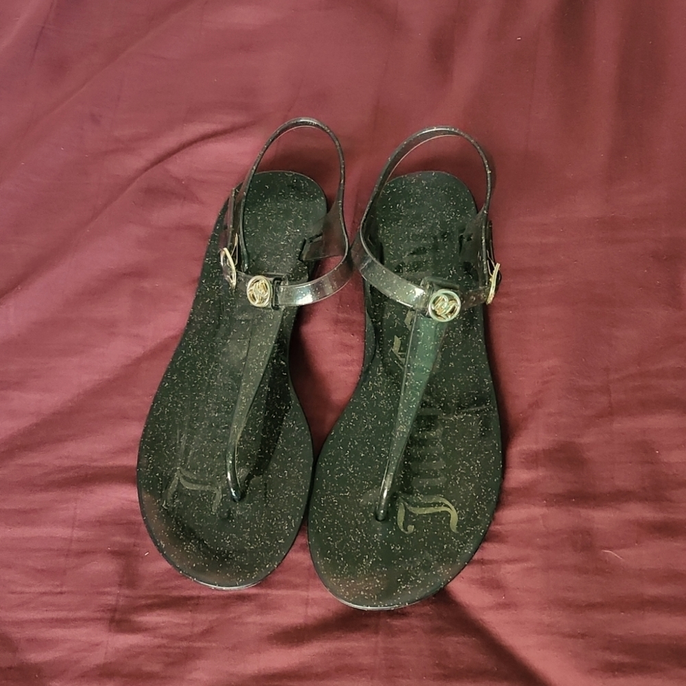 Juicy couture sparkle jelly sandals